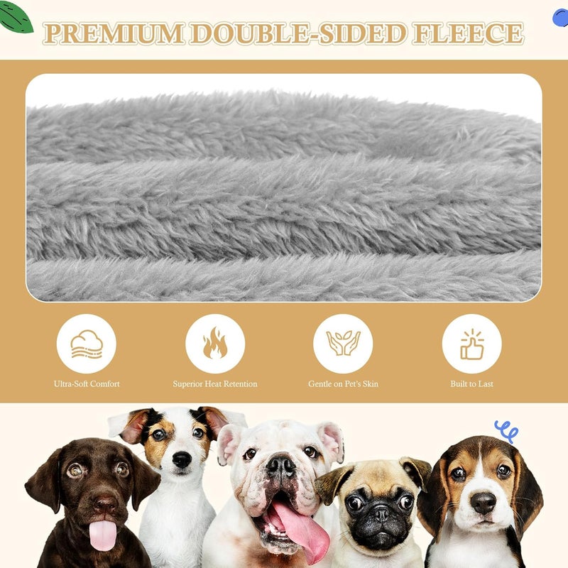 Waoduld Dog Sweater,Dog Hoodies,Warm Fuzzy Fleece Sweatshirt with Hood & Pocket,Leash Hole,Cozy Cold Weather Pet Clothes Pet Sweater for Small,Medium,and Large Dogs(Grey,XL) - Image 3